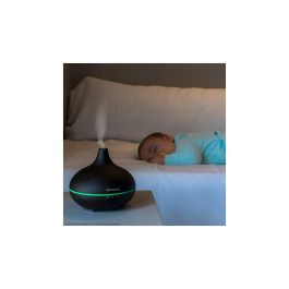 Cecotec 05285 Humidificador de Vapor 0,15 L Negro 7 W para Mesa 130x130x120mm con adaptador AC 100-240V
