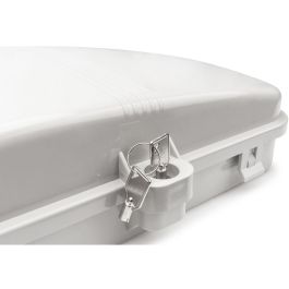 Digitus FTTH Box Außen -24 LC/Duplex oder 24 SC/Simplex, Caja de distribución para 16 cables, Gris