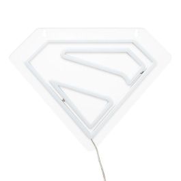 Paladone Luz Neón LED de Pared Escudo Superman Producto Oficial DC Comics para Decoración Geek y Ambiente
