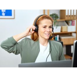 Trust Auriculares Ayda Estéreo con Micrófono, Cancelación de Ruido Ambiental, Cable USB, Negro