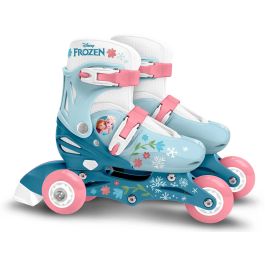 Reine Des Neiges Patines en Línea 2 en 1 Frozen Niñas Azul Talla 27-30 REI3496272463013