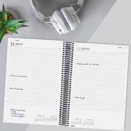 Finocam Agenda Anual Year Espiral E11-165x242 mm 1Dp Negro 2025