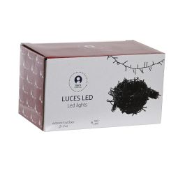 DKD Home Decor Guirnalda LED Navidad Tradicional Blanco y Amarillo 100 Luces IP44 Exterior 200cm - Pack 2 Unidades