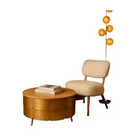 Mesa Centro Glam DKD Home Decor Dorado 90 x 45 x 90 cm Mesa Centro Glam DKD Home Decor Dorado 90 x 45 x 90 cm