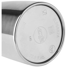 Emsa 502488 Isolierkanne. Edelstahl. 0.6 Liter. Easy Open Verschluss. Eleganza