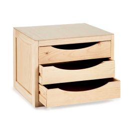 Cajonera de Madera Kipit 3 Cajones 30x29x39 cm - Natural Cajonera de Madera Kipit 3 Cajones 30x29x39 cm - Natural