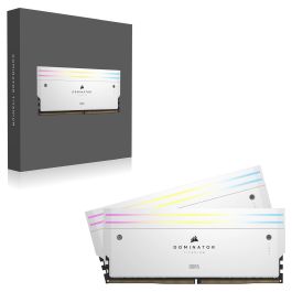 Corsair CMP32GX5M2B6000C30W Memoria RAM DDR5 32GB (2x16GB) 6000MHz CL30 Dominator Titanium RGB Blanca