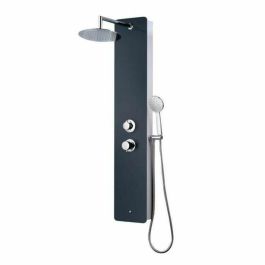 ROUSSEAU Columna de Ducha Hidromasaje Eris Panel Vidrio Seguridad Gris Antracita, Grifo Mezclador, Ducha Mano y Lluvia Antical Precio: 195.69000033. SKU: B1BTVKSNWS