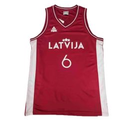 Camiseta de baloncesto Peak Latvija 6 - Porzingis Blanco Marrón XL Precio: 94.3679. SKU: B18V568LJ5