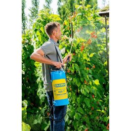Gloria 405 T Pulverizador de acero de alto rendimiento 5L con lanza y boquilla de latón, 6 bar, manguera reforzada 1.35M