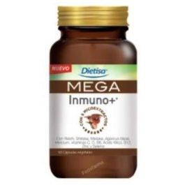 DIETISA Mega Inmuno+ 60 cápsulas, con Reishi, Shiitake, Vitaminas C, D, B y Zinc para el sistema inmunitario Precio: 23.4999996. SKU: B1HWA2CTF3