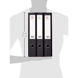 Grafoplás Archivador Palanca Folio Módulo 3 Carpetas 40 mm Lomo Negro