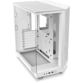 NZXT H6 Air Flow Midi Torre PC Blanco con 3 Ventiladores 120mm, Soporte ATX/microATX/Mini-ITX, Vidrio Templado - CC-H61FW-R1