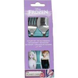 Disney CZ11341 Juego de Cubiertos Frozen de Acero Inoxidable 2 Piezas con Puntas Redondeadas Libre de BPA para Niños Fácil Limpieza Disney CZ11341 Juego de Cubiertos Frozen de Acero Inoxidable 2 Piezas con Puntas Redondeadas Libre de BPA para Niños Fácil Limpieza