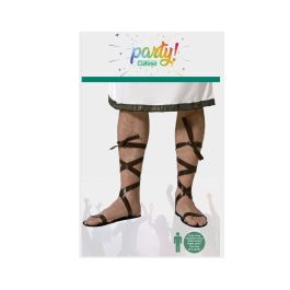 Sandalias Marrones Talla Única para Disfraces de Cavernícola, Romano o Guerrero - Carnaval y Teatro