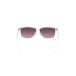 Guess Gafas GU00133 Gafas de Sol para Mujer Rectangulares Metal Beige 56 mm