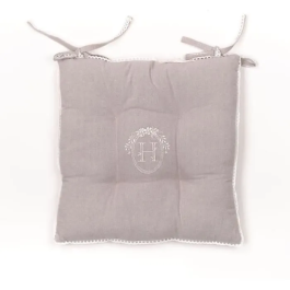 Today TOD1700240738217 Asiento acolchado - Chambray x Petite Broderie Berenice - 40 x 40 cm