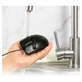 Kensington Ratón con cable lavable Pro Fit K70315WW, Óptico, 1600 DPI, Ambidextro, USB