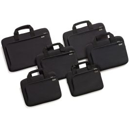 Dicota Funda Smart Skin para portátil 14-14.1" Neopreno, hidrófoba, bolsillo, asa, cremallera, Universal, Negro