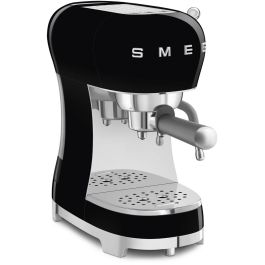 Smeg ECF02BLEU Cafetera Espresso 50s Style Manual 1.1L 15 Bares para Café Molido Negro