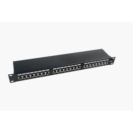 MicroConnect PP-007 Panel de Parcheo FTP de 19" Cat.6, 24 Puertos para Redes
