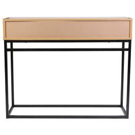 Home Deco Factory Consola de Madera y Metal con 2 Cajones, 100x35x80.5 cm - Colección Industriel