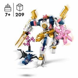 LEGO 71807 NINJAGO Robot Elemental Tecnológico de Sora, Juguete de Construcción para Niños con Minifigura de Sora