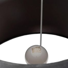 Lámpara Mesa Negro-Gris Cristal 39 X 39 X 64 cm