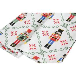 DKD Home Decor Juego de 3 Paños de Navidad Modernos Decorativos de Algodón 170gsm Rojo, Verde y Beige - 60x40 cm