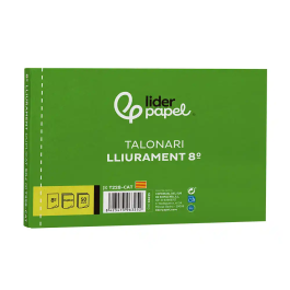 Liderpapel T228 Talonario Entregas Original y Copia Octavo Apaisado Texto en Catalán 155 x 105 mm