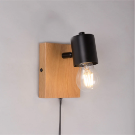 Sato Aplique de Pared SKD-W1022 Madera y Metal Luz de Lectura Bombilla E27 Precio: 11.90000031. SKU: B1AB8HRWNJ