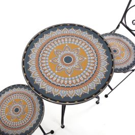 Set Mesa y 2 Sillas Creta Versa 60x71 cm - Metal Set Mesa y 2 Sillas Creta Versa 60x71 cm - Metal