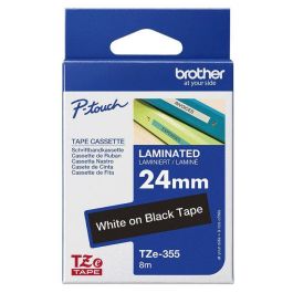 Brother Cinta Rotuladora Laminada Texto Blanco Sobre Negro 24 mmx8M Brother Cinta Rotuladora Laminada Texto Blanco Sobre Negro 24 mmx8M