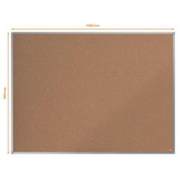 Tablero De Anuncios Nobo Essence Corcho Marco Aluminio 1200x900 mm