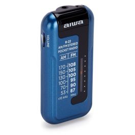 Radio Portátil Aiwa R-22BL/ con Batería/ a Pilas/ Azul Radio Portátil Aiwa R-22BL/ con Batería/ a Pilas/ Azul