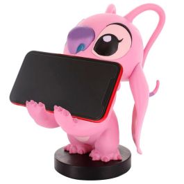 Cable Guy Soporte Figura Angel Stitch Disney 21cm, para Mandos PlayStation 5 DualSense, Xbox Series S/X y Smartphones, Compatible iPhone