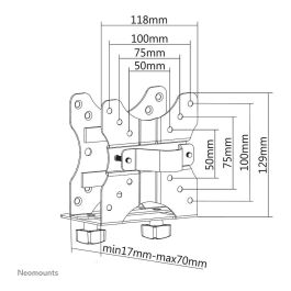 Soporte de Mesa para Pantalla Neomounts NM-TC100BLACK Negro