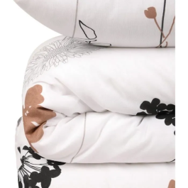 Juego de Cama Blanco 220x240 cm con 2 Fundas de Almohada 60x60 cm - 65% Algodón, 35% Poliéster - ASI8681181528631