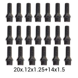 OMP OMPS08460501 Juego de Separadores de Rueda 5mm PCD 5x108 CB 58.1 OD 139 Tornillos M12x1.25 + M14x1.5 Cónicos Aluminio Negro