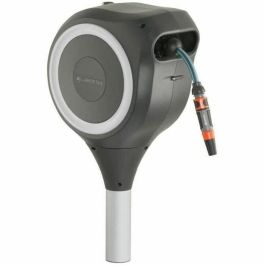 Gardena Enrollador de Manguera Automático RollUp S 15 m 11 mm Rebobinado Auto. Anti-Torsión Borde Blanco