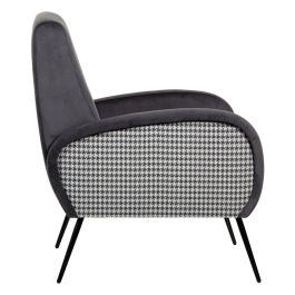 Sillón Negro Gris 68 x 97 x 86 cm