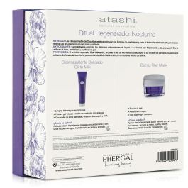 Atashi SUPERNIGHT Lote Ritual Regenerador Nocturno Antiedad Piel Seca (Desmaquillante 75ml + Mascarilla 50ml + Roller Jade) 3 pz Atashi SUPERNIGHT Lote Ritual Regenerador Nocturno Antiedad Piel Seca (Desmaquillante 75ml + Mascarilla 50ml + Roller Jade) 3 pz