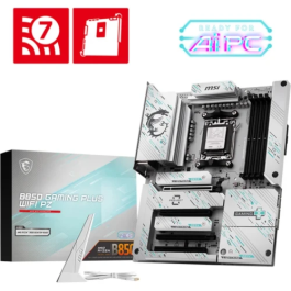 MSI 911-7E75-001 Placa Base B850 GAMING PLUS WiFi PZ para AMD AM5, 4x DDR5 256GB, WiFi 7, Bluetooth 5.4, 5G LAN, ATX
