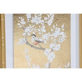 DKD Home Decor Cuadro Oriental Dorado, Set de 3 Unidades, 60x30x3.5 cm, Cristal y Poliestireno, Diseño Ramas DKD Home Decor Cuadro Oriental Dorado, Set de 3 Unidades, 60x30x3.5 cm, Cristal y Poliestireno, Diseño Ramas