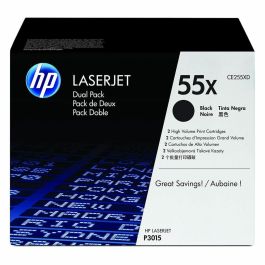 HP 55X Pack Ahorro 2 Cartuchos Tóner Original LaserJet Alta Capacidad Negro 25.000 páginas Precio: 525.50000041. SKU: S8409687