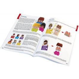 Miniland Juego Emotiblocks 32350 - Figuras para Aprender Emociones con 6 Personajes Intercambiables y Actividades
