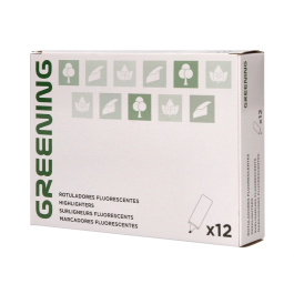 Greening Rotulador fluorescente punta biselada rosa fluor