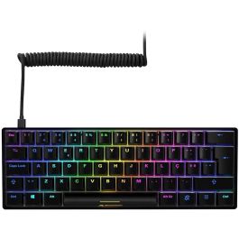 Sharkoon SGK50 S4 Teclado Gaming 60% QWERTY Portugués USB Alámbrico Retroiluminación LED RGB Negro