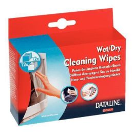 Esselte Toallitas Limpiadoras Húmedas y Secas para Pantallas, Filtros Antirreflejos, Portátiles. Pack 12+12 Sin Rayas. Precio: 14.49999991. SKU: B1DPZV4QBZ