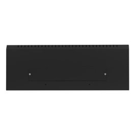 Lanberg Armario de Red Rack de Pared 19 pulgadas 4U Negro, Puerta Metálica con Cerradura, Carga 60kg, 540x200mm para equipos de red